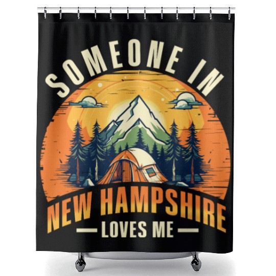 Someone In New Hampshire Loves Me Shower Curtains