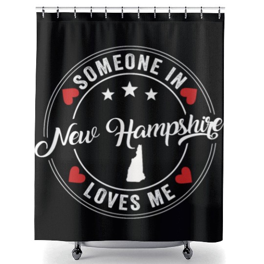 Someone In New Hampshire Loves Me Shower Curtains