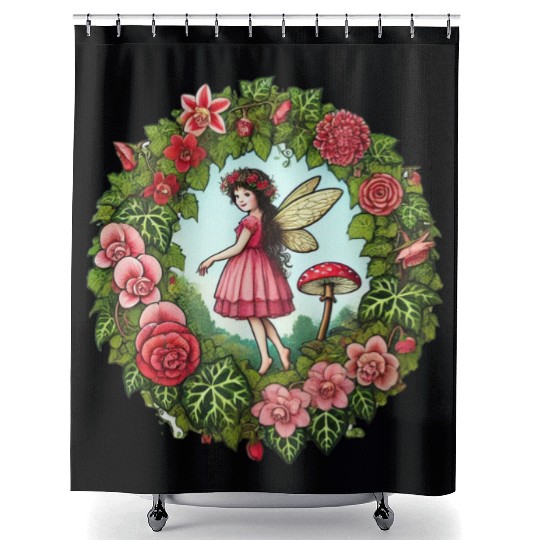 Fairy Garden Shower Curtains
