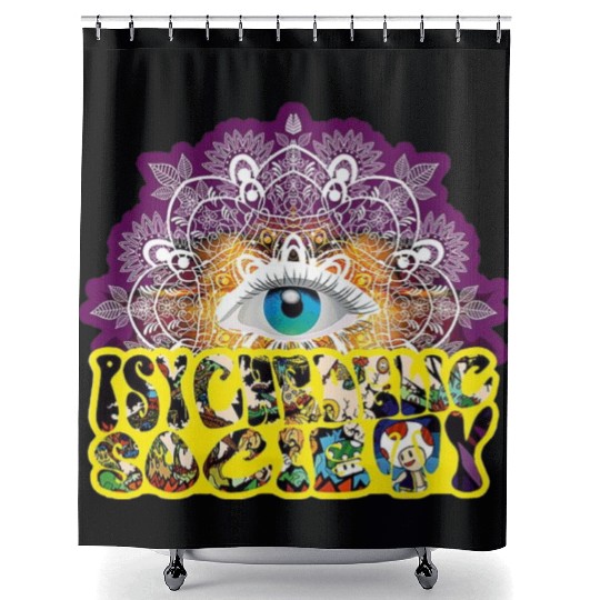 Psychedelic Society Shower Curtains