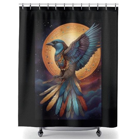 Bird of paradise Shower Curtains