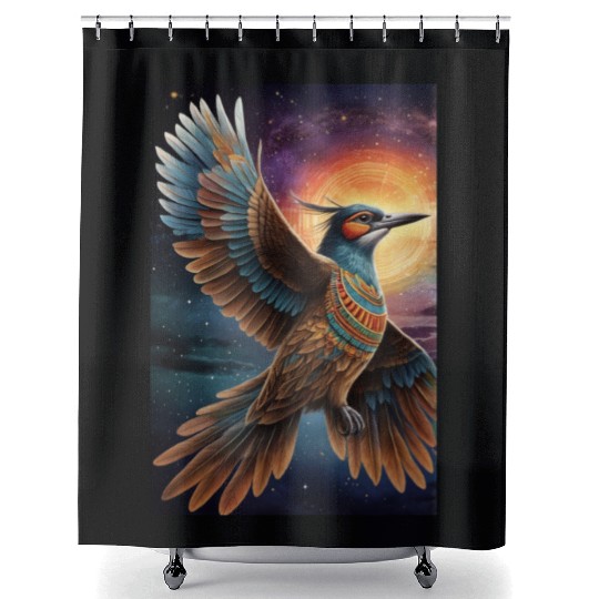 Bird of paradise Shower Curtains