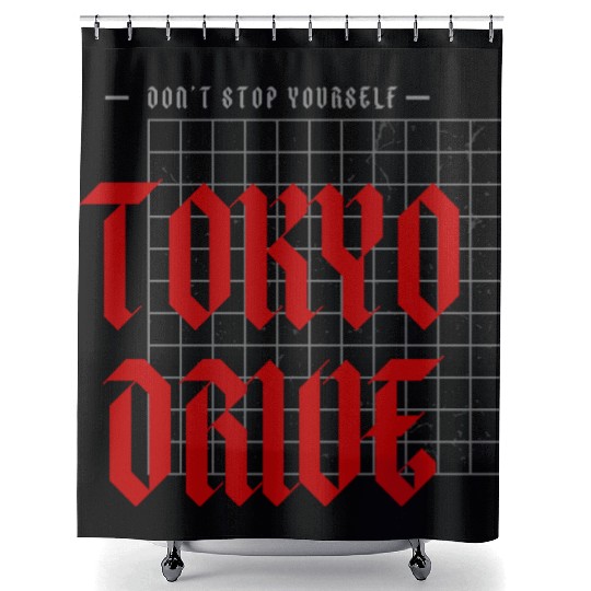 tokyo drive Shower Curtains