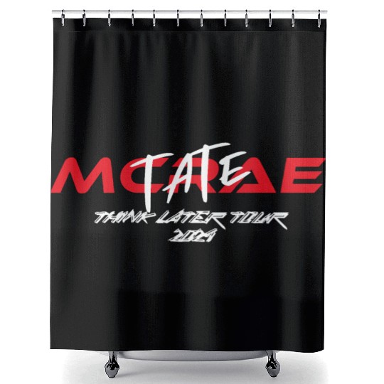 Tate McRae V5 Think Later Tour Shower Curtains