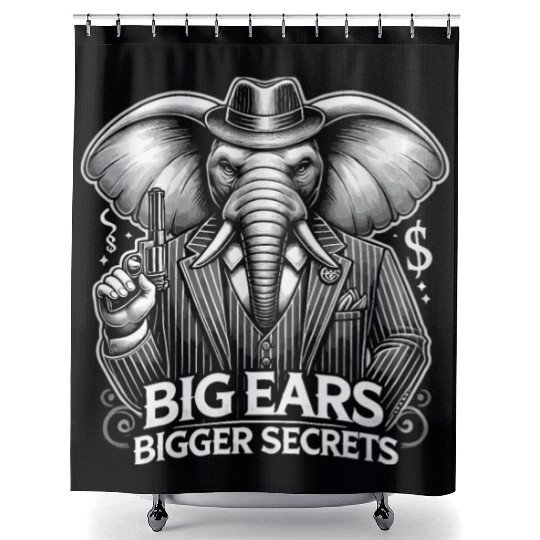Mobster Gangster Mafia Organized Crime Boss Shower Curtains