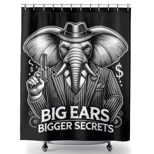 Mobster Gangster Mafia Organized Crime Boss Shower Curtains