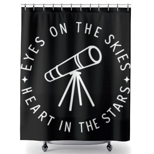 Amateur Astronomers Eyes On The Skies Shower Curtains