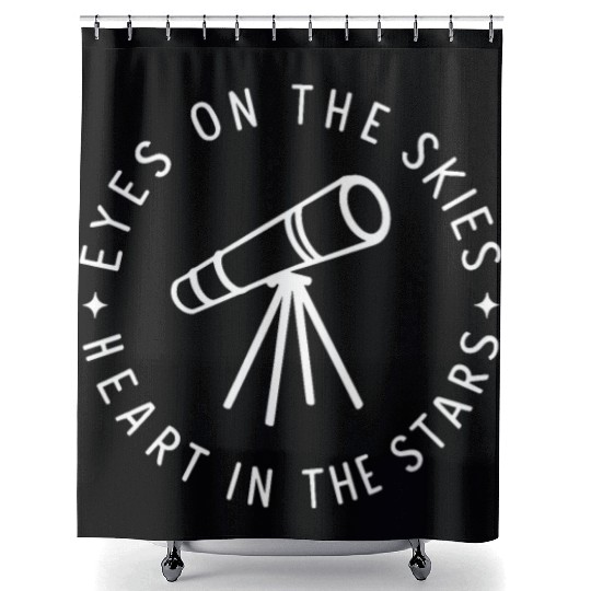 Amateur Astronomers Eyes On The Skies Shower Curtains
