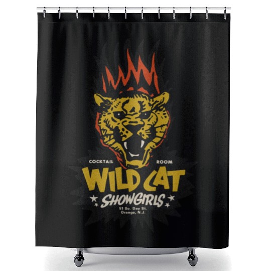 Vintage New Jersey Showgirl Dive Bar Shower Curtains