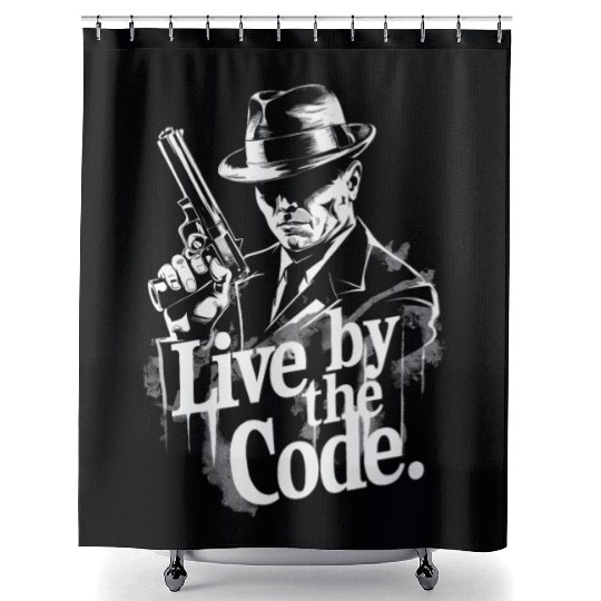 Mobster Gangster Mafia Organized Crime Boss Shower Curtains