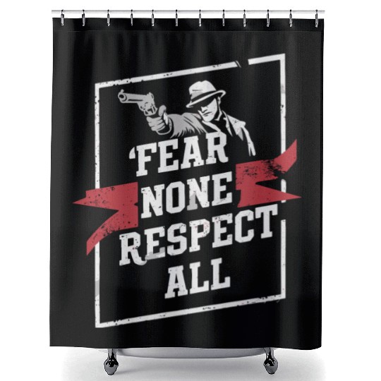 Mobster Gangster Mafia Organized Crime Boss Shower Curtains