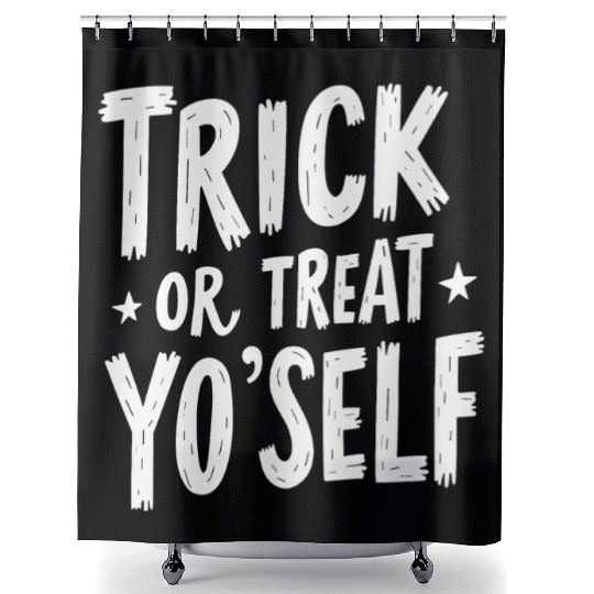 Trick or Treat Yo' Self Halloween Shower Curtains