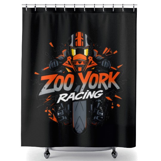 Zoo York Ktm Racing Shower Curtains