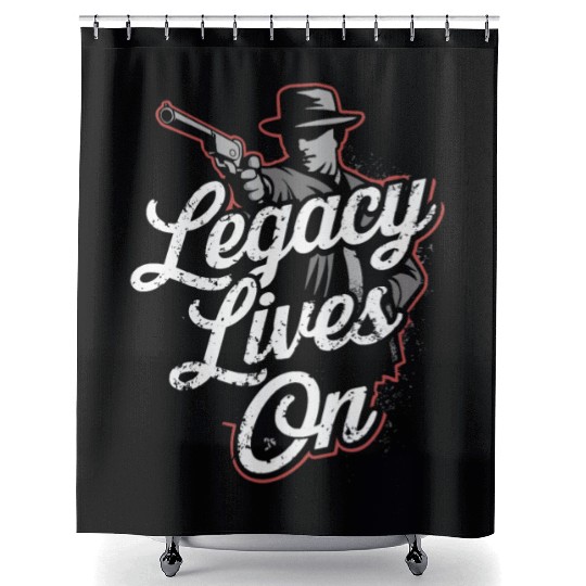 Mobster Gangster Mafia Organized Crime Boss Shower Curtains