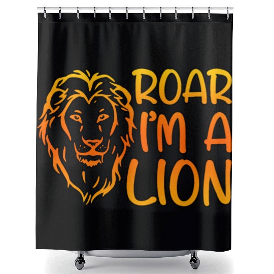 Roar I'm A Lion 4 Shower Curtains