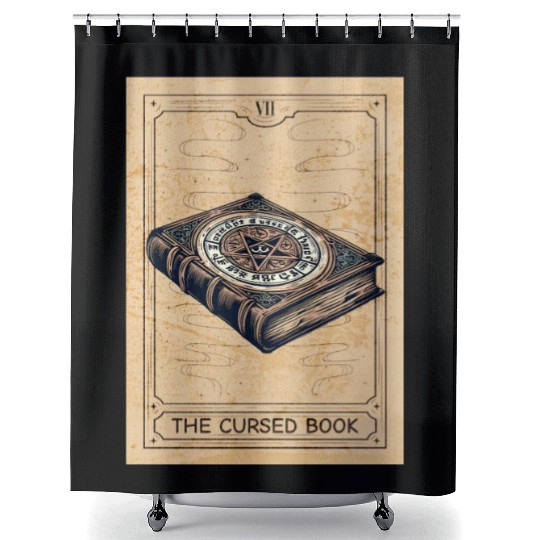 Magic - Black Magic - Magic Book Black Magic Book Shower Curtains
