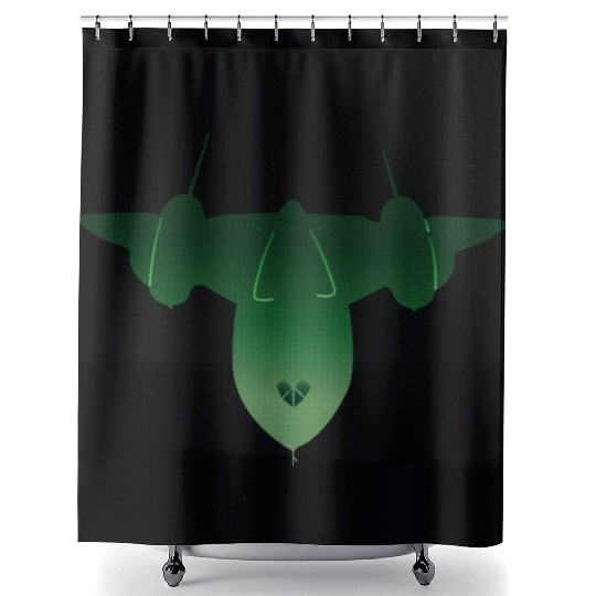 SR-71 Blackbird Classic Jet Design Shower Curtains