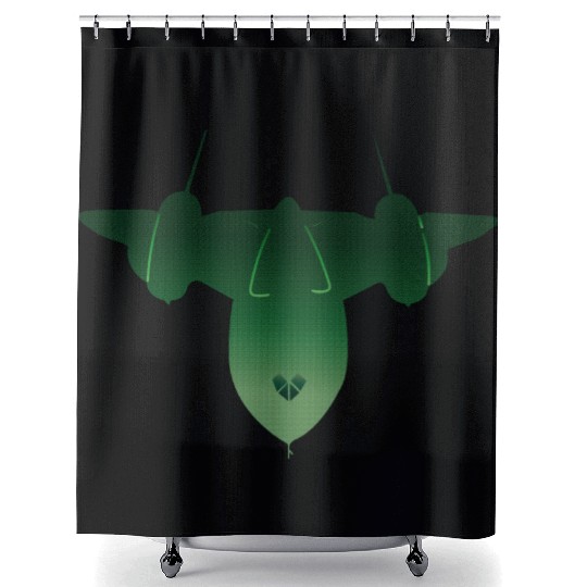 SR-71 Blackbird Classic Jet Design Shower Curtains