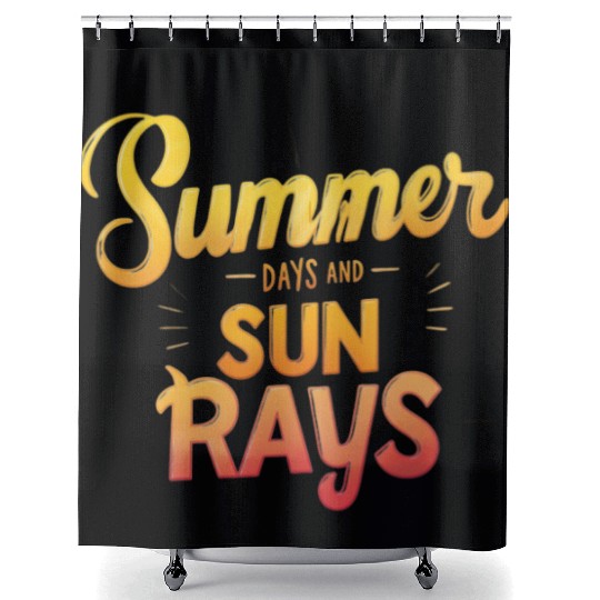 Summer Days and Sun Rays Shower Curtains