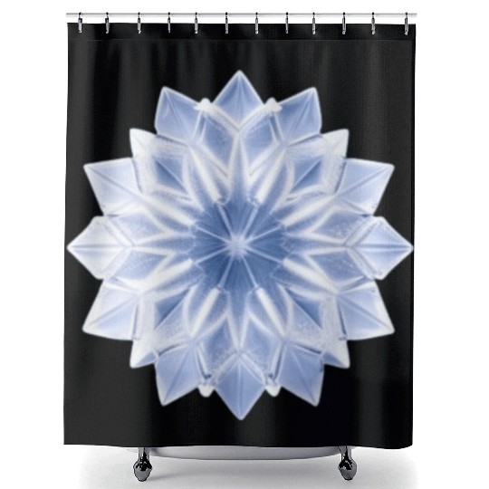 Ice Crystal Shower Curtains