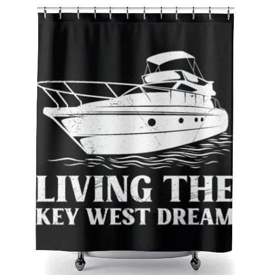 Florida LIVING THE KEY-WEST DREAM Florida Keys Shower Curtains