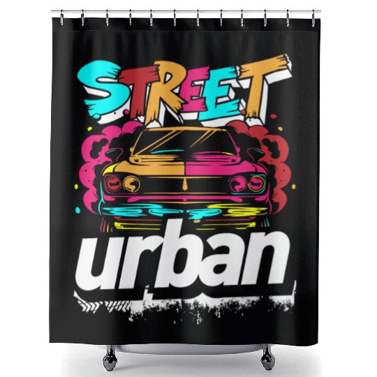 Graffiti Sprayer Rap Cool Shower Curtains