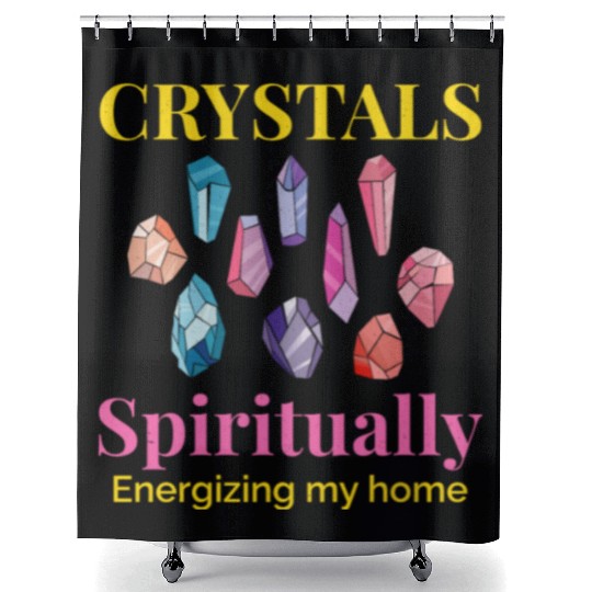 Crystal Collecting Rock Hunting Mineral Collector Shower Curtains