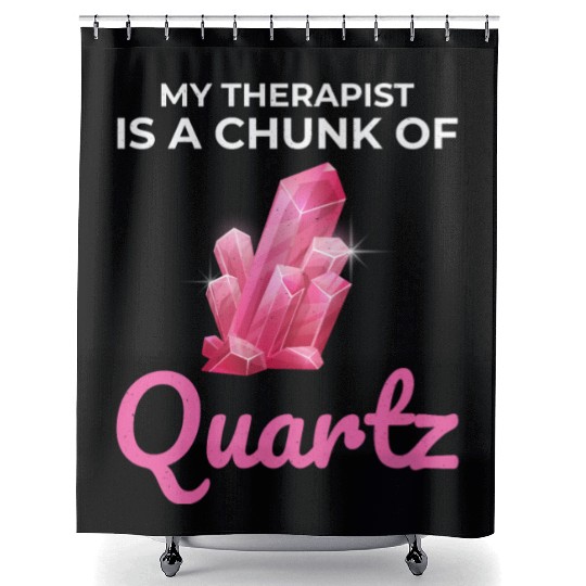 Crystal Collecting Rock Hunting Mineral Collector Shower Curtains