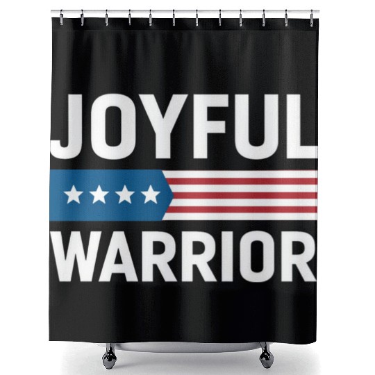 Joyful Warrior American Shower Curtains