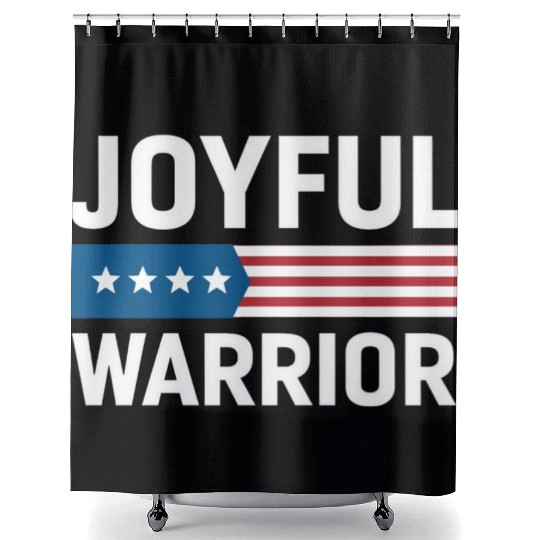 Joyful Warrior American Shower Curtains