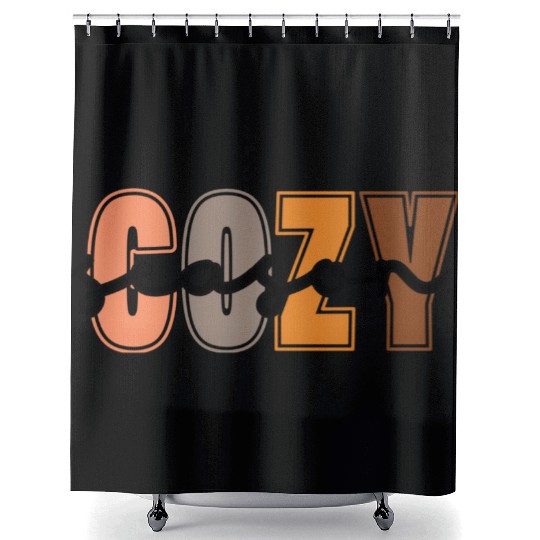 Cozy Season, Fall Season Shower Curtains