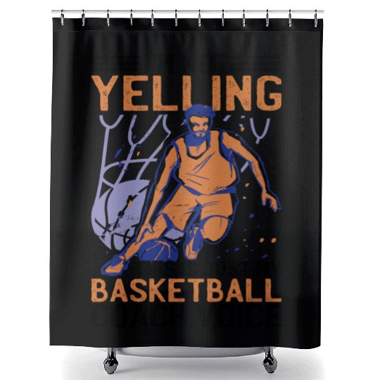 This Is Just My Basketball Coach Voice 2 Shower Curtains