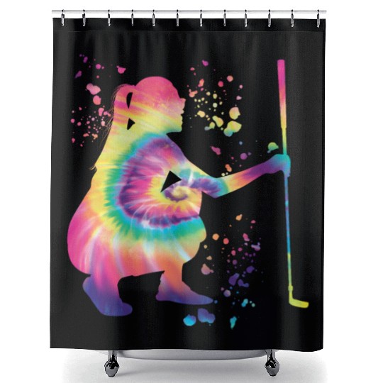 Golfer Colorsplash Kids Miniature Golf Shower Curtains
