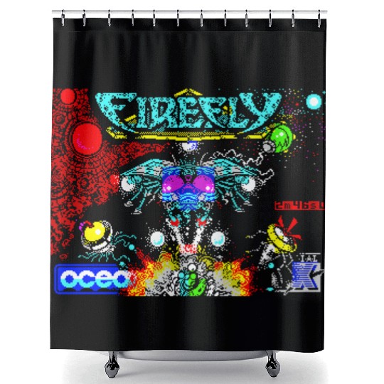 Firefly ZX Spectrum Loading Screen Shower Curtains