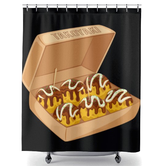 Japanese Takoyaki Box Shower Curtains