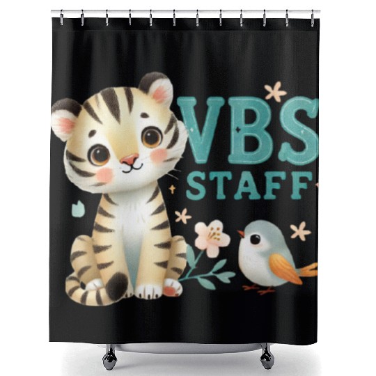 VBS Staff of Vacation Bible School I Love VBS Grou Shower Curtains