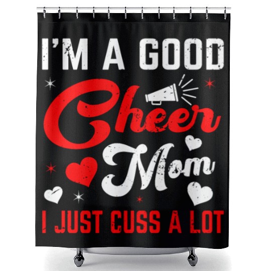 A Good Cheer Mom Cheerleading Mommy Mother's Day Shower Curtains