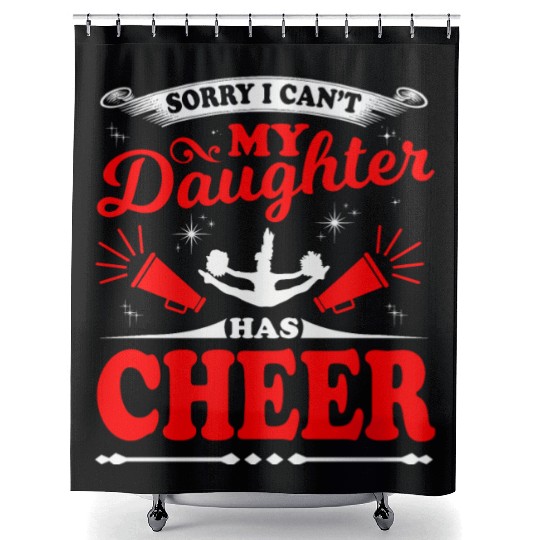 My Daughter Cheer Mom Cheerleading Mother's Day Shower Curtains