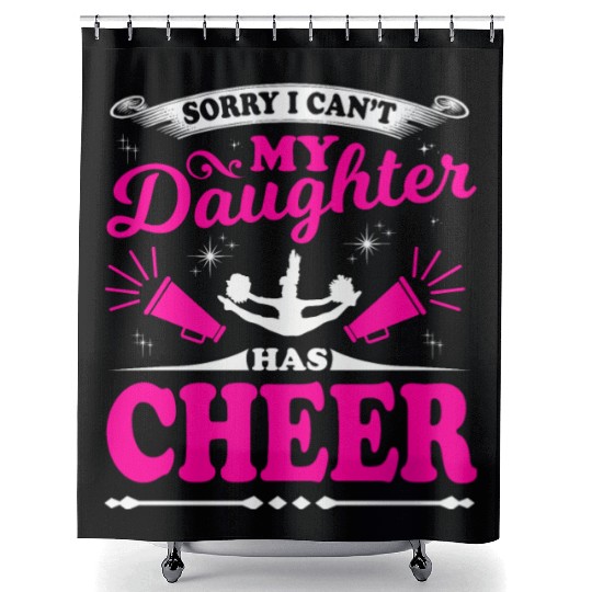 My Daughter Cheer Mom Cheerleading Mother's Day Shower Curtains