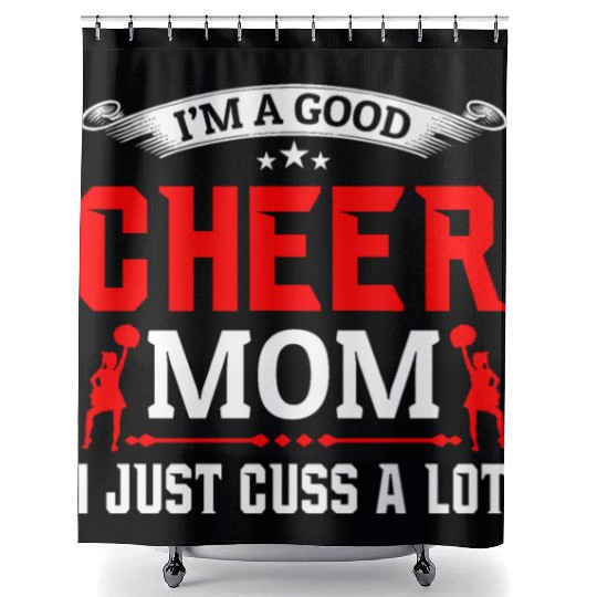 A Good Cheer Mom Cheerleading Mommy Mother's Day Shower Curtains