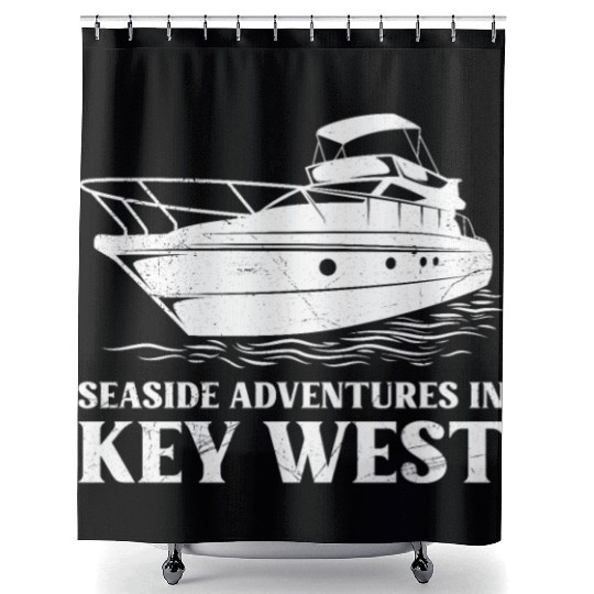 Florida Yachting SEASIDE ADVENTURES IN KEY-WEST Shower Curtains