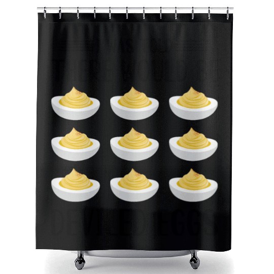 Funny Deviled Eggs Designs For Deviled Egg Lover Shower Curtains