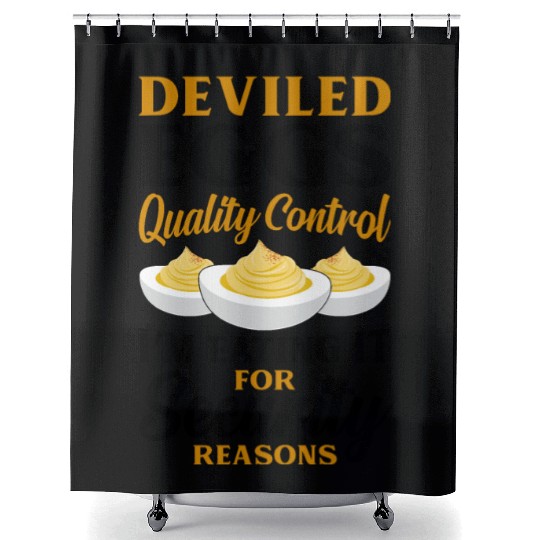Funny Deviled Eggs Designs For Deviled Egg Lover Shower Curtains