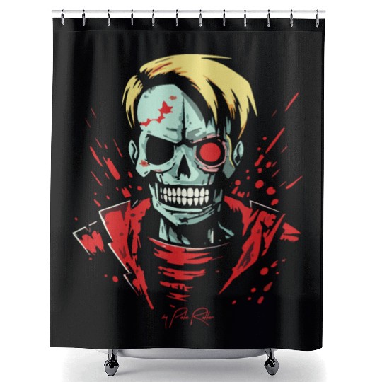 Welcome to the 80s Zombie Shower Curtains