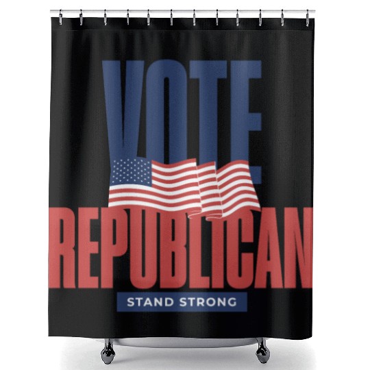 Vote Republican Election 2024 Shower Curtains design