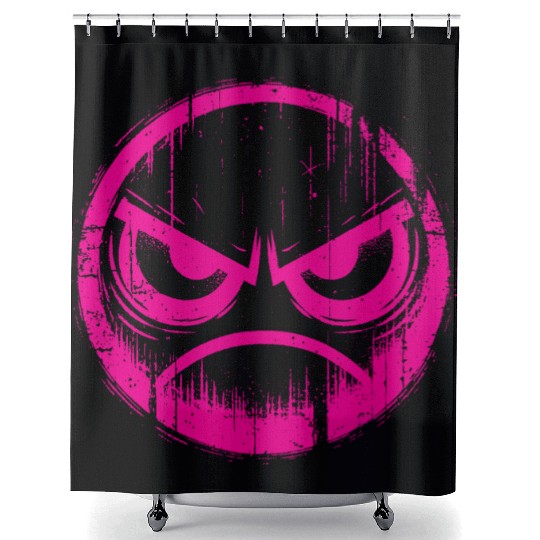 Psycho Emotion Pink Shower Curtains