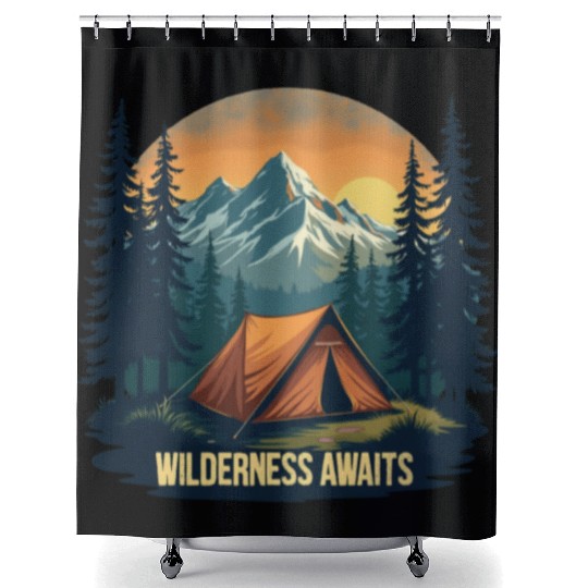 Wilderness Awaits Shower Curtains | Embrace the Adventure