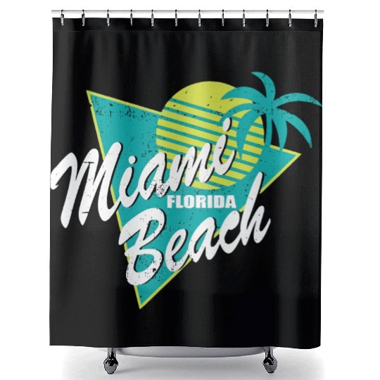 Miami Florida Beach Shower Curtains
