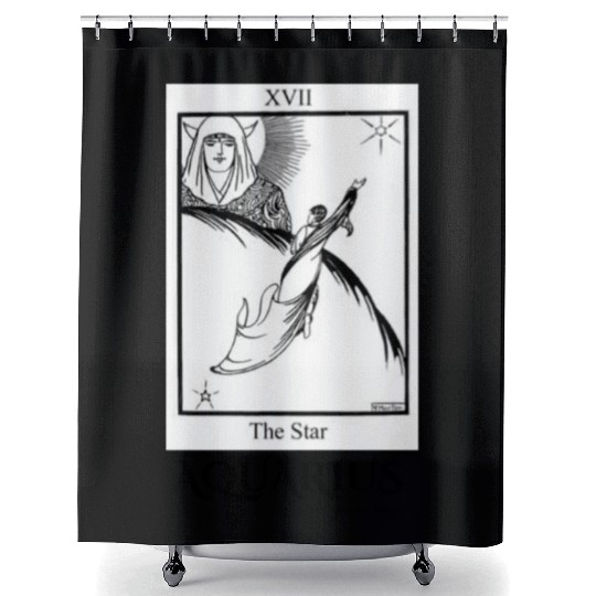 AQUARIUS 1080 x 1350 px Shower Curtains