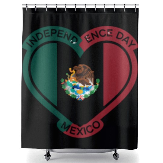 Mexico Independence Day Celebration Shower Curtains